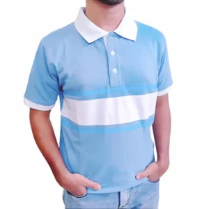 Premium Polo Shirt Blue 2