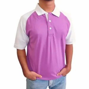 Premium Polo Shirt Raglan Purple