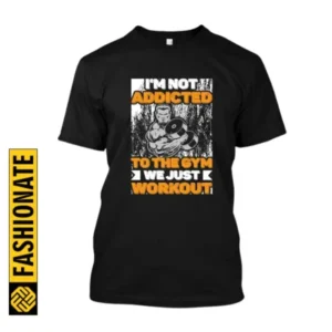 Black Color Men’s T-Shirt 100% Cotton DTF Print