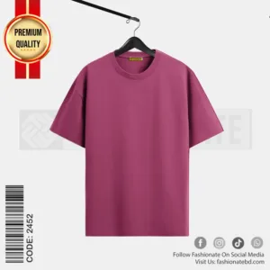 Mens Premium Blank Drop Shoulder T-Shirt C-2452 Baggy Fit