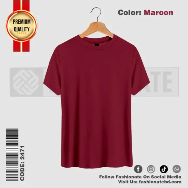 Mens Premium Blank T-Shirts C-2471 – Regular Fit Cotton Tee