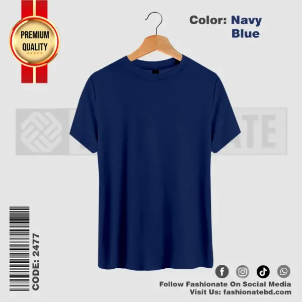 Mens Premium Blank T-Shirts C-2477 – Regular Fit Cotton Tee