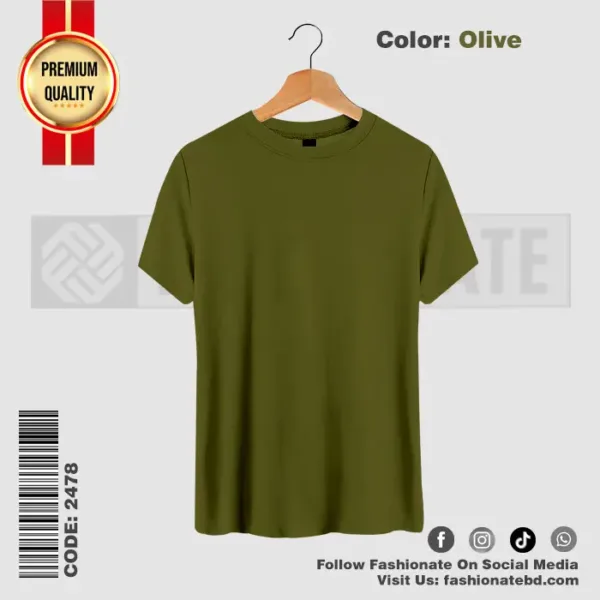 Mens Premium Blank T-Shirts C-2478 – Regular Fit Cotton Tee