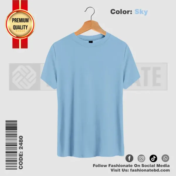 Mens Premium Blank T-Shirts C-2480 – Regular Fit Cotton Tee
