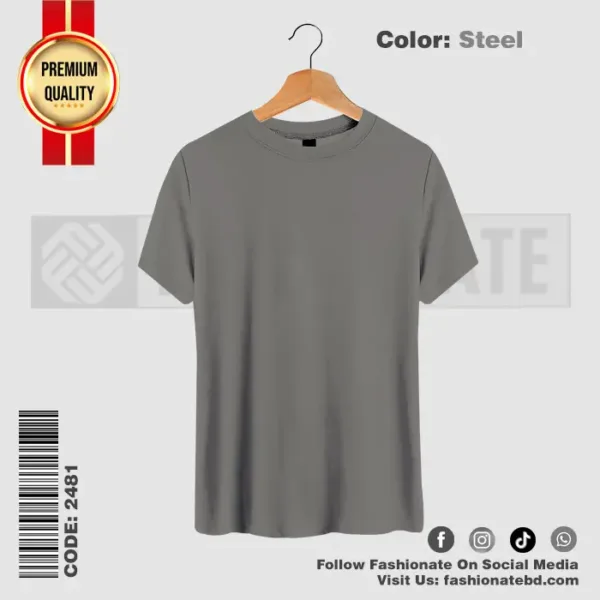 Mens Premium Blank T-Shirts C-2481 – Regular Fit Cotton Tee