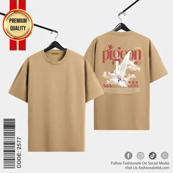 Mens Premium Drop Shoulder T-Shirt C-2577 - Cotton Baggy Fit