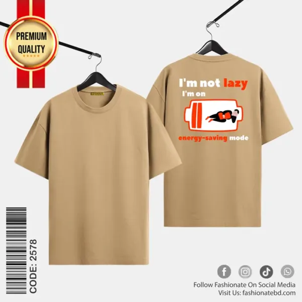 Mens Premium Drop Shoulder T-Shirt C-2578 - Cotton Baggy Fit