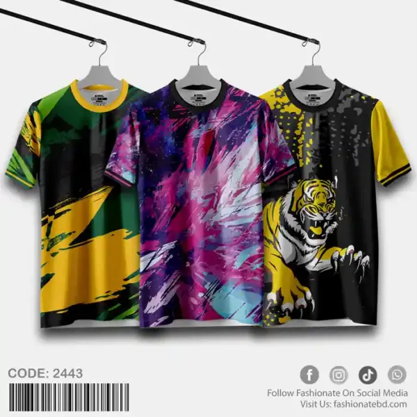 Mens Premium Sports Active Wear T-Shirt C-2443 Combo Offer
