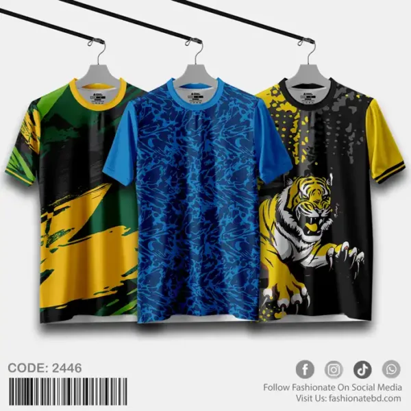 Mens Premium Sports Active Wear T-Shirt C-2446 Combo Offer