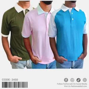 Premium Mens PK Cotton Polo Shirt C-2450 Combo Offer