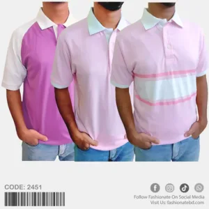 Premium Mens PK Cotton Polo Shirt C-2451 Combo Offer