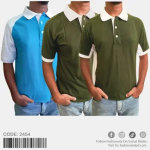 Premium Mens PK Cotton Polo Shirt C-2454 Combo Offer