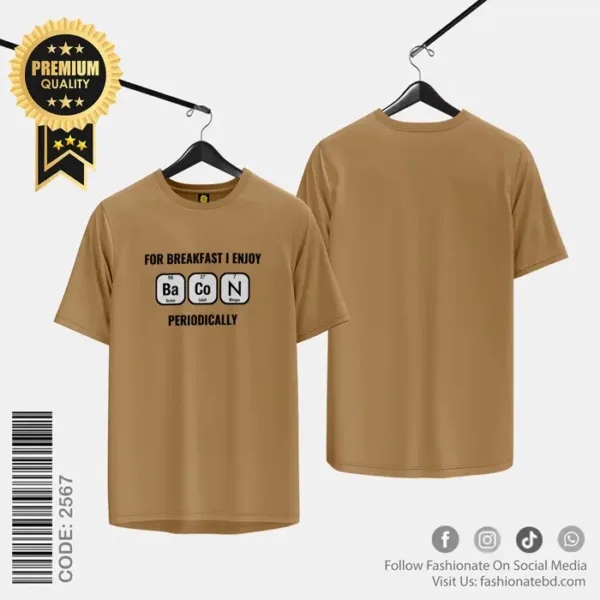 Mens Premium Printed T-Shirt C-2567 - Regular Fit Cotton Tee