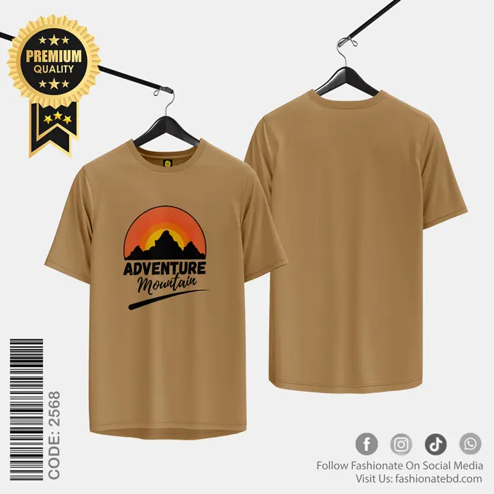 Mens Premium Printed T-Shirt C-2568 - Regular Fit Cotton Tee Mens Premium Printed T-Shirt C-2568 - Regular Fit Cotton Tee