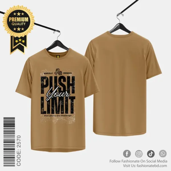 Mens Premium Printed T-Shirt C-2570 - Regular Fit Cotton Tee