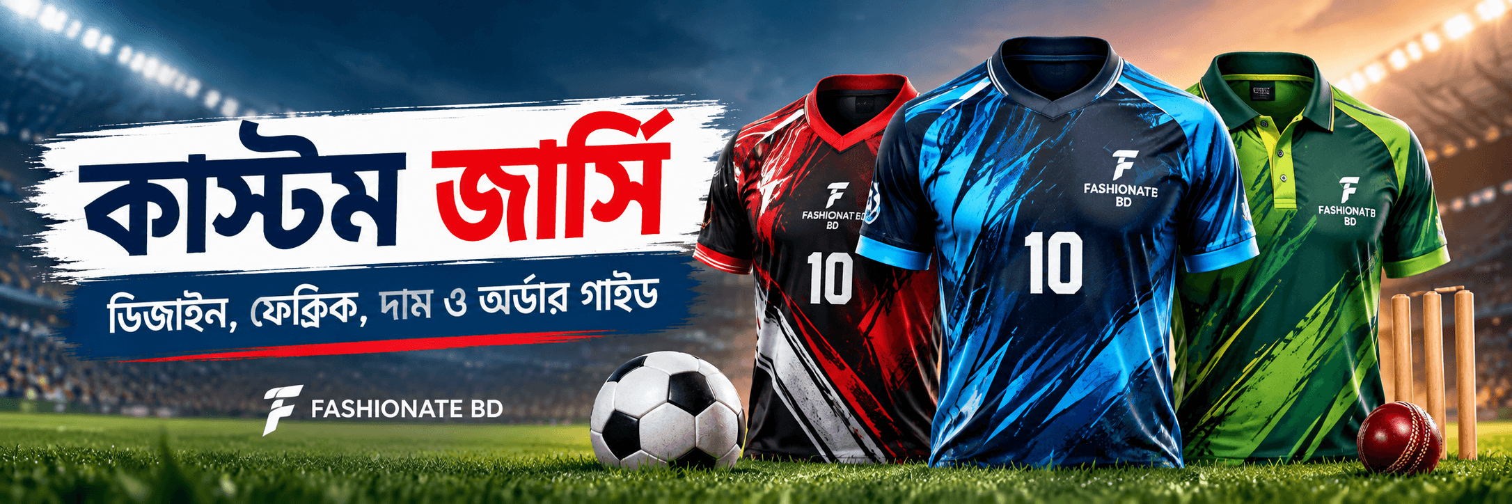 কাস্টম জার্সি: ডিজাইন, ফেব্রিক, দাম ও অর্ডার গাইড